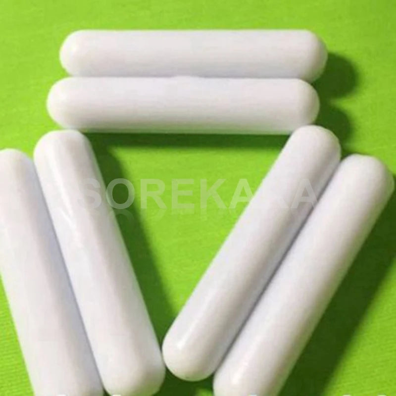 5 to 70mm PTFE Coated Magnetic Stirrer Mixer Stir Bar White Laboratory C Type Stirrer - KiwisLove