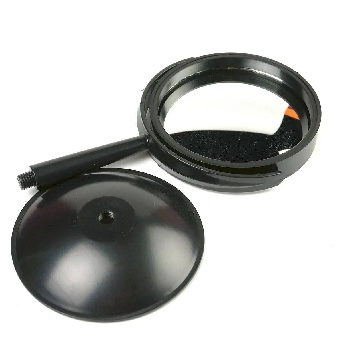 Convex Mirror Diameter 10cm Physics Teaching Experiment Equipment Magnifying Optical Glass with Base Bracket - KiwisLove