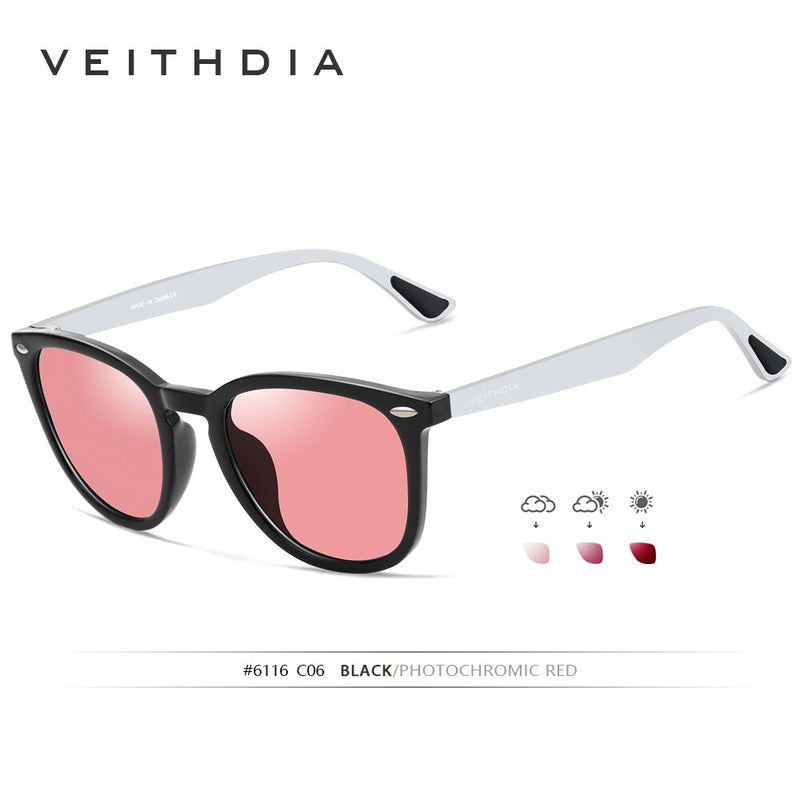 VEITHDIA Brand Sunglasses Unisex Aluminum+TR90 Men Photochromic Mirror Polarized UV400 Sports Sun Glasses Eyewear For Women 6116 - KiwisLove