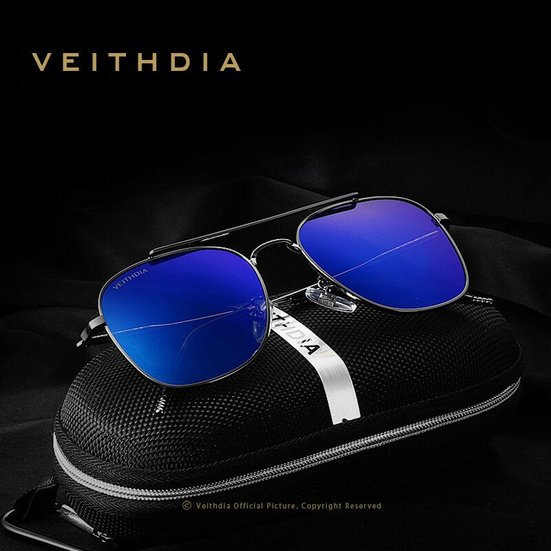 VEITHDIA Women Sunglasses Men Unisex Classic Luxury Brand Alloy Polarized UV400 Fashion Vintage Eyewear Male Sun Glasses V3820 - KiwisLove
