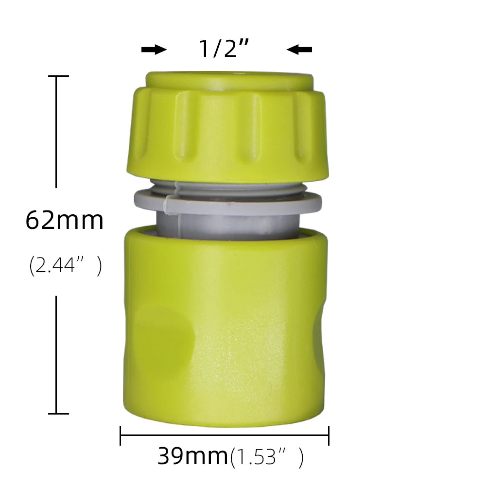 10PCS Garden 1/2 inch 16mm Connectors Gardening Tap Water Pipe Quick Connect Adapter Hose Extend Repair Fitting Watering Tool