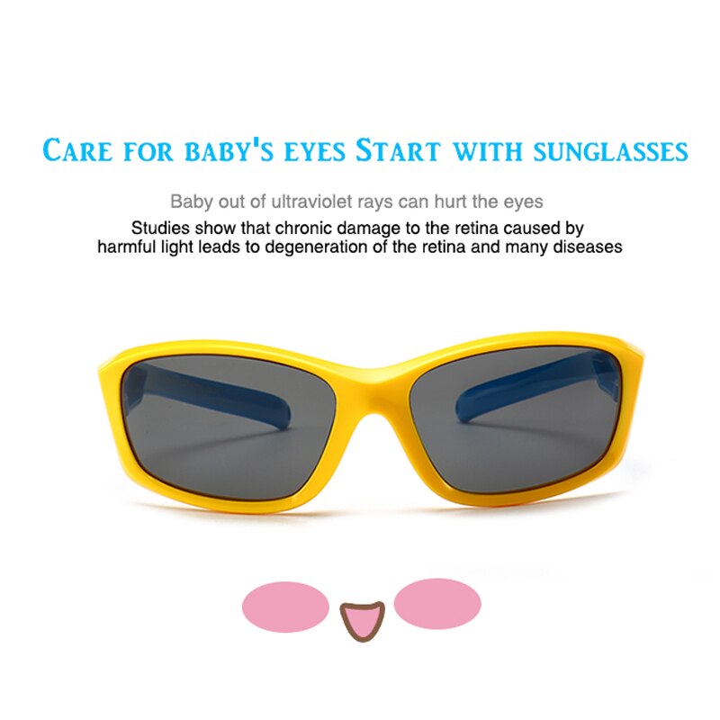 Sunglasses Boys And Girls Polarized UV400 Lens Brand Designer Fashion Children Baby Sun Glasses Sports Outdoor Eyewear  8199 - KiwisLove