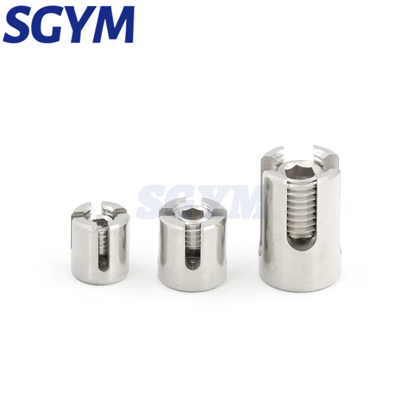 10 PCS M2/M3/M4/M5/M6 Marine Grade Stainless Steel 316 Wire Rope Trellis Systems Green Wall Cross Clip Rope Clamp