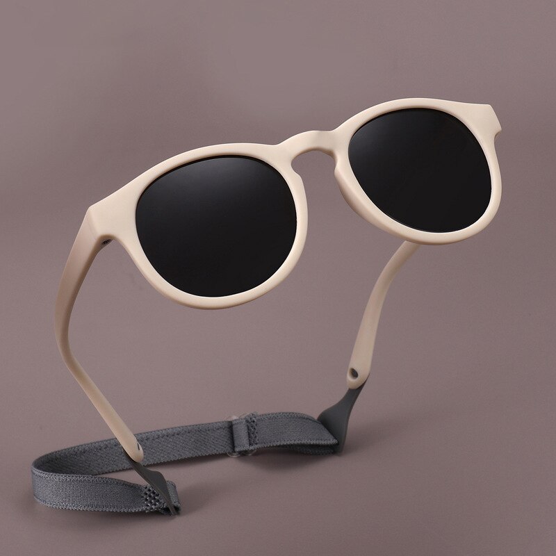 Children Kids Sunglasses Fashion Vintage Boys Girls Baby Sun Glasses UV400 Eyewear Shades Polarized Free Glasses Elastic S8308 - KiwisLove