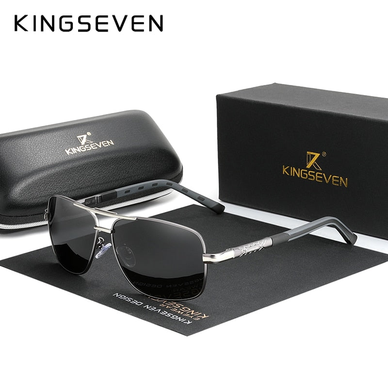 KINGSEVEN 2020 Aluminum Brand Pilot Polarized Sunglasses Men Women Fashion Frame Male Sun Glasses For Driving Oculos de sol - KiwisLove