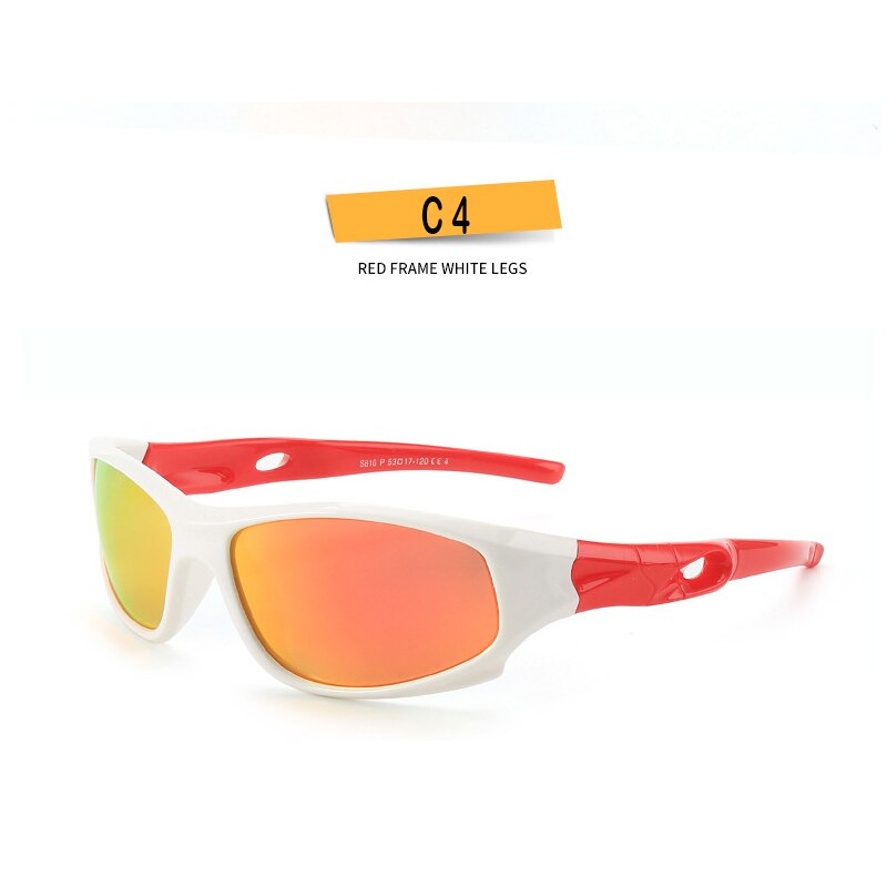 Kids Sunglasses Polarized Silicone Riding Children's Sun Glasses Boys Girls Glasses Cool Outdoor Sports Eyeglasses UV400 D816 - KiwisLove
