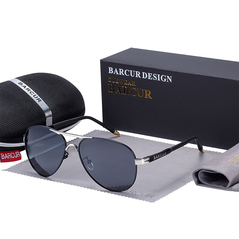 BARCUR Men's Sunglasses Driving UV400 Protection Male Sun Glasses Polarized Women Eyewear UV400 Gafas De Sol Shades - KiwisLove
