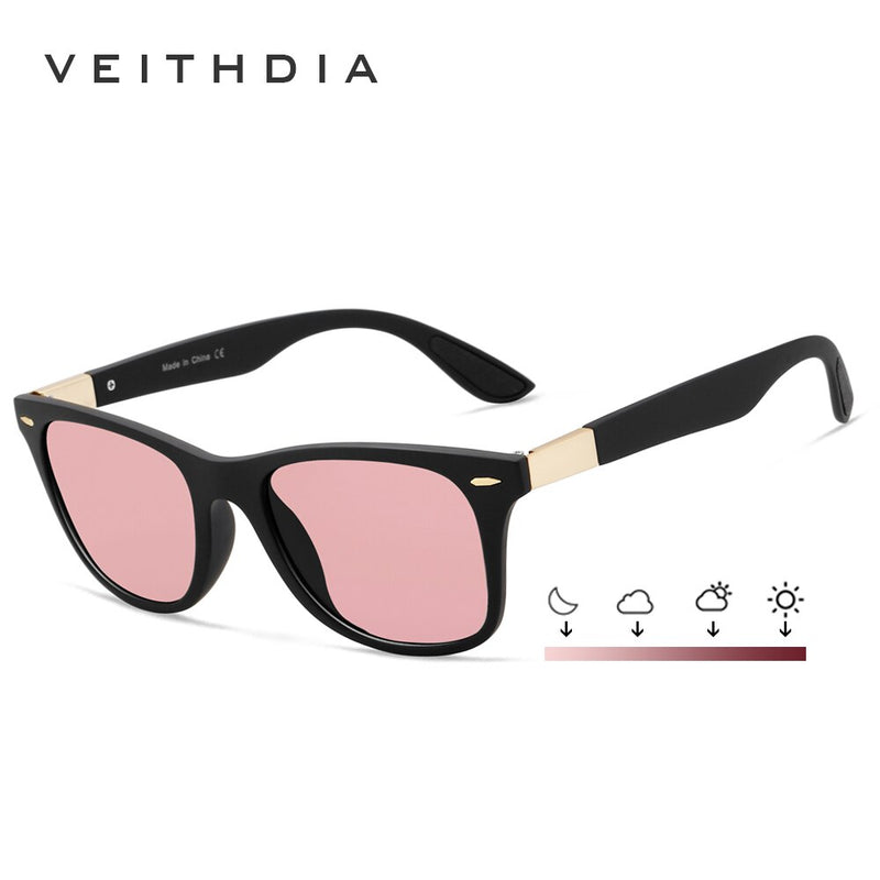 VEITHDIA Men Sunglasses Photochromic Gradient Fashion Outdoor Driving Polarized TR90 UV400 Lens Women Female Sun Glasses N7029 - KiwisLove