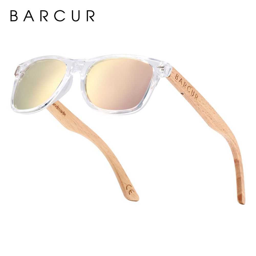 BARCUR Children Sunglasses Polarized Wood Sun Glasses Boy Girls UV400 Eyewear Oculos Gafas De Sol - KiwisLove