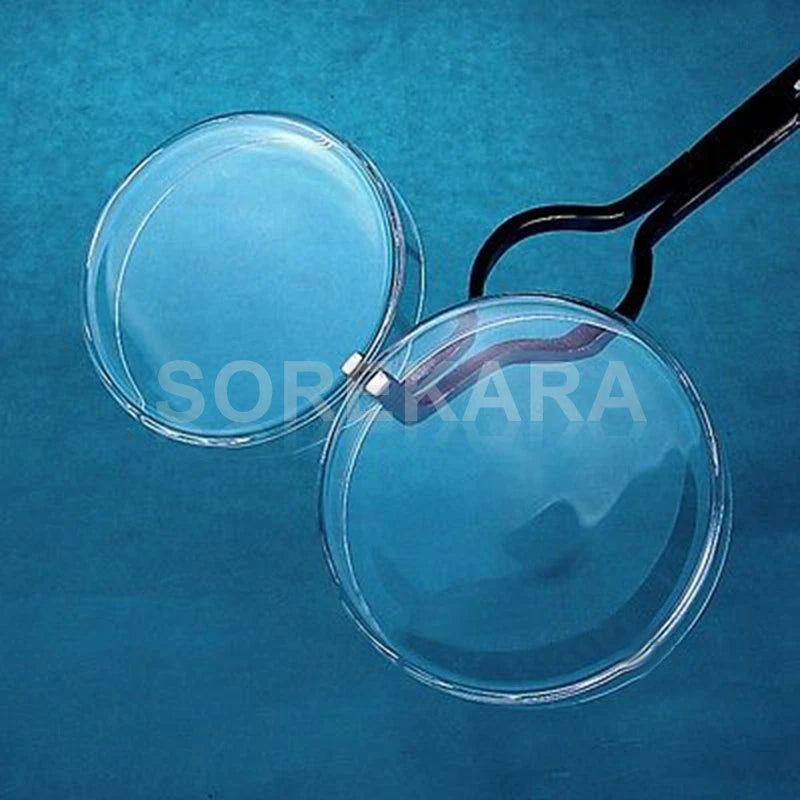 90mm Borosilicate Glass Petri culture dish For Chemistry Laboratory Bacterial Yeast - KiwisLove