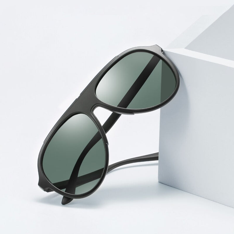 Fashion Sunglasses Men Women Pilot Sun Glasses TR90 Polarized UV400 Lens Outdoor Driving Vintage Eyewear For Male/Female 3308 - KiwisLove