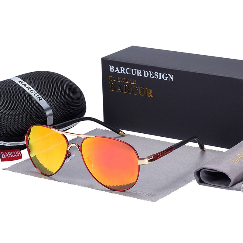 BARCUR Men's Sunglasses Driving UV400 Protection Male Sun Glasses Polarized Women Eyewear UV400 Gafas De Sol Shades - KiwisLove