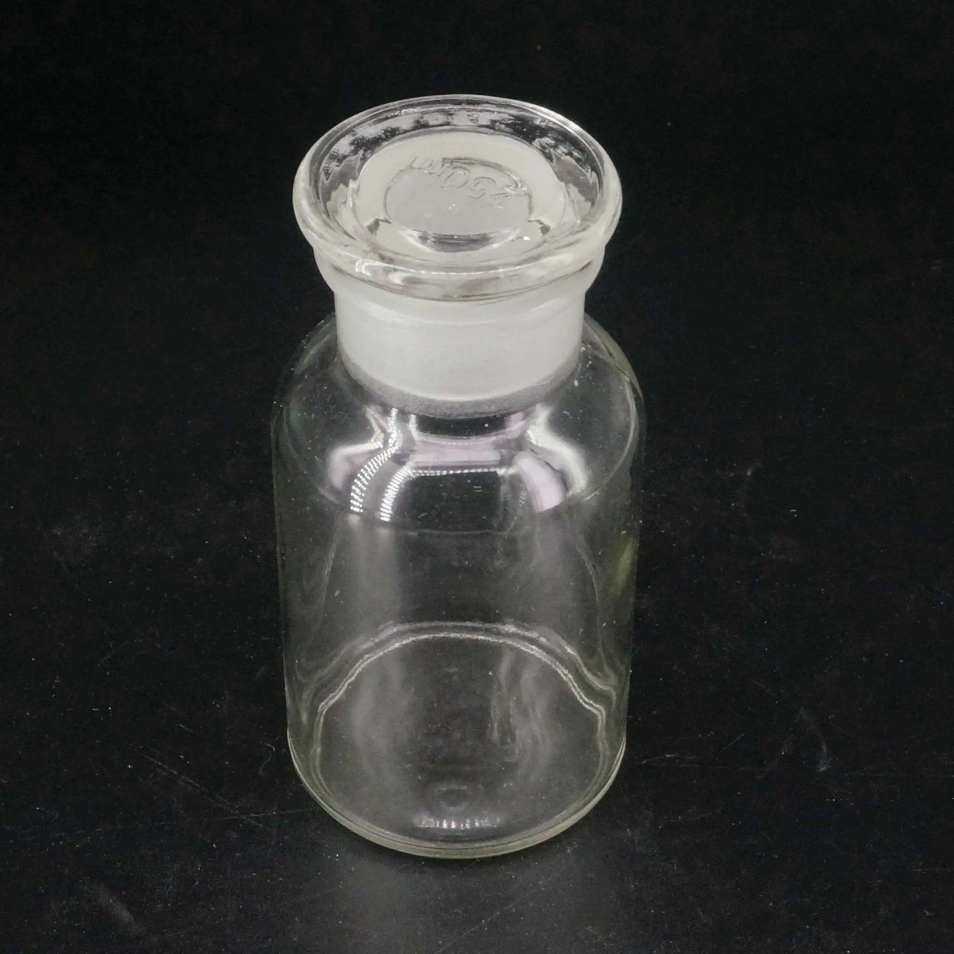 125ml Clear Glass Jar Wide Mouthed Reagent Bottle Chemical Experiment Ware - KiwisLove