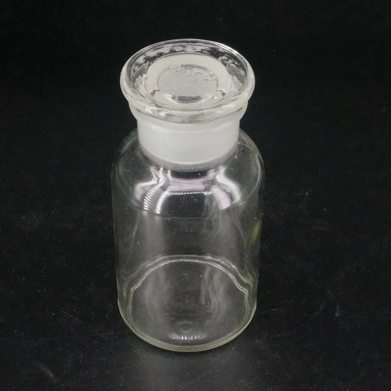 125ml Clear Glass Jar Wide Mouthed Reagent Bottle Chemical Experiment Ware - KiwisLove