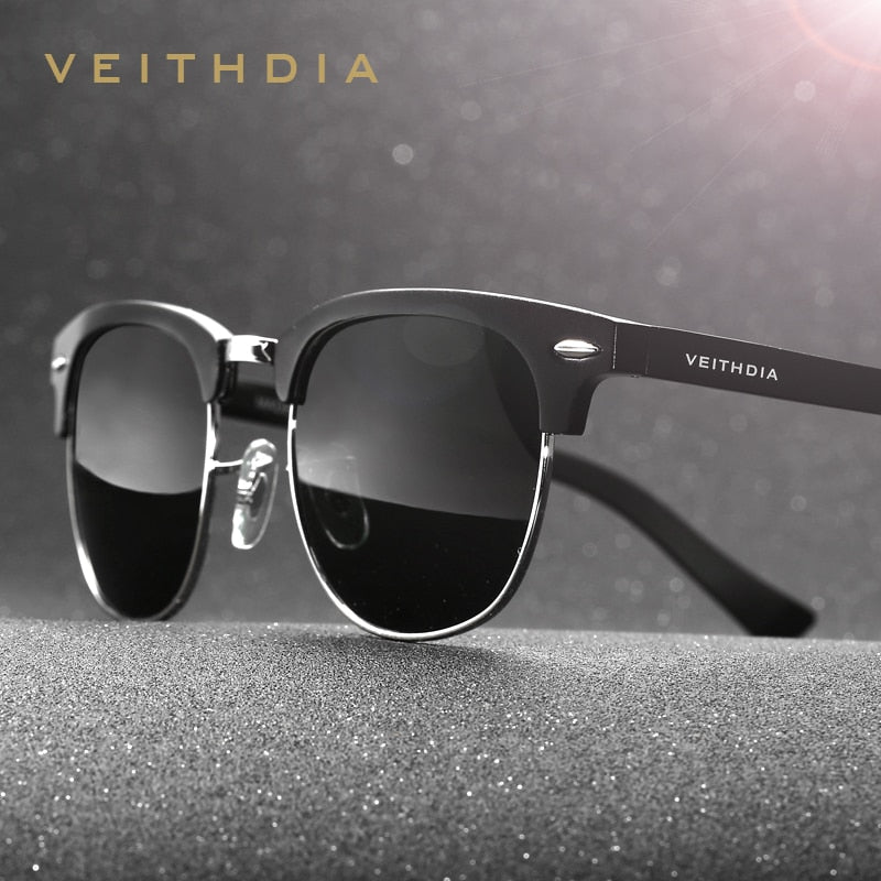 VEITHDIA Retro Sunglasses Unisex Aluminum UV400 Men Polarized Vintage Eyewear Outdoor Driving Women Sun Glasses For Male 6690 - KiwisLove