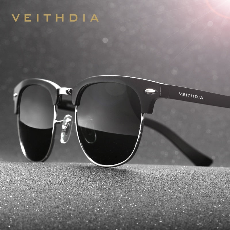 VEITHDIA Retro Sunglasses Unisex Aluminum UV400 Men Polarized Vintage Eyewear Outdoor Driving Women Sun Glasses For Male 6690 - KiwisLove