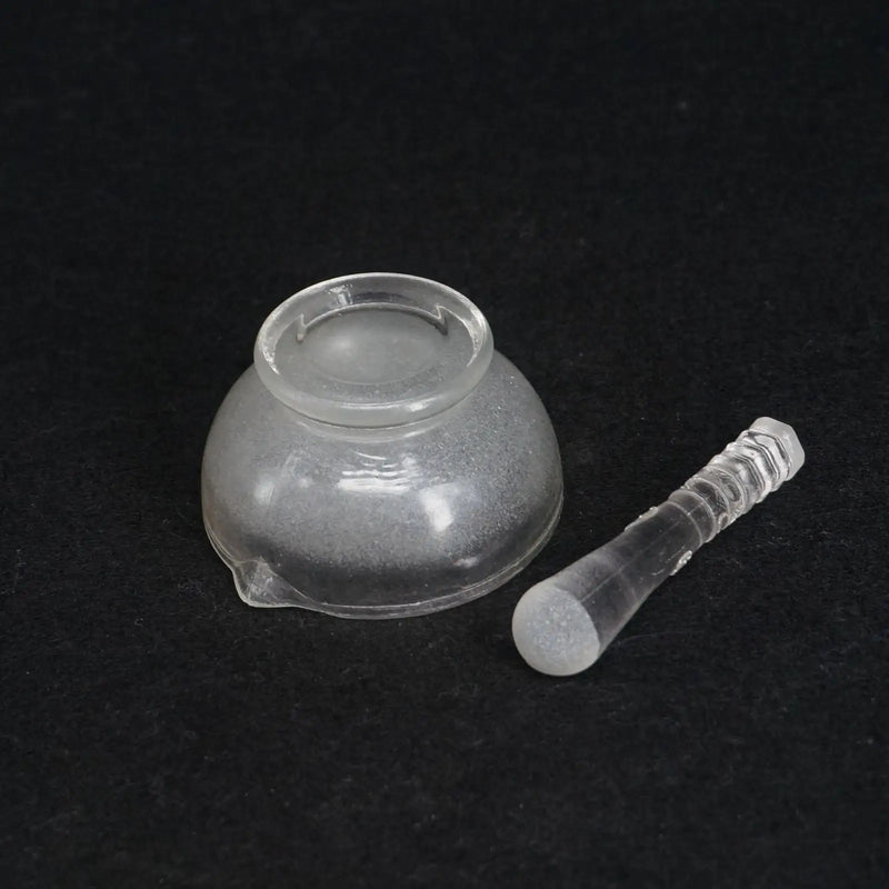 60mm Inner Diameter Apothecary Solid Glass Pestle and Mortars Bowl Set Grinding Mill Tool - KiwisLove