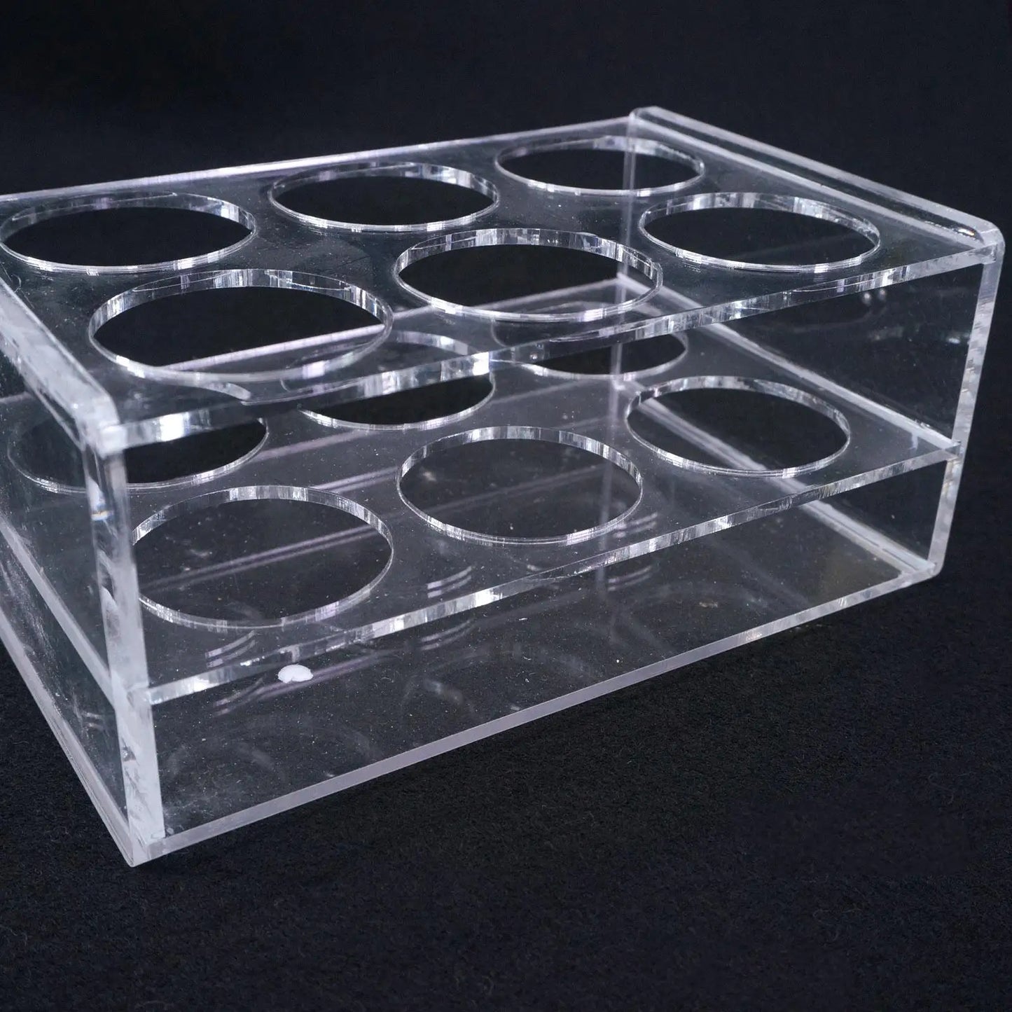 40mm Diam 6 Holes Methyl Methacrylate Rack Stand For 100ml Centrifuge Tubes - KiwisLove