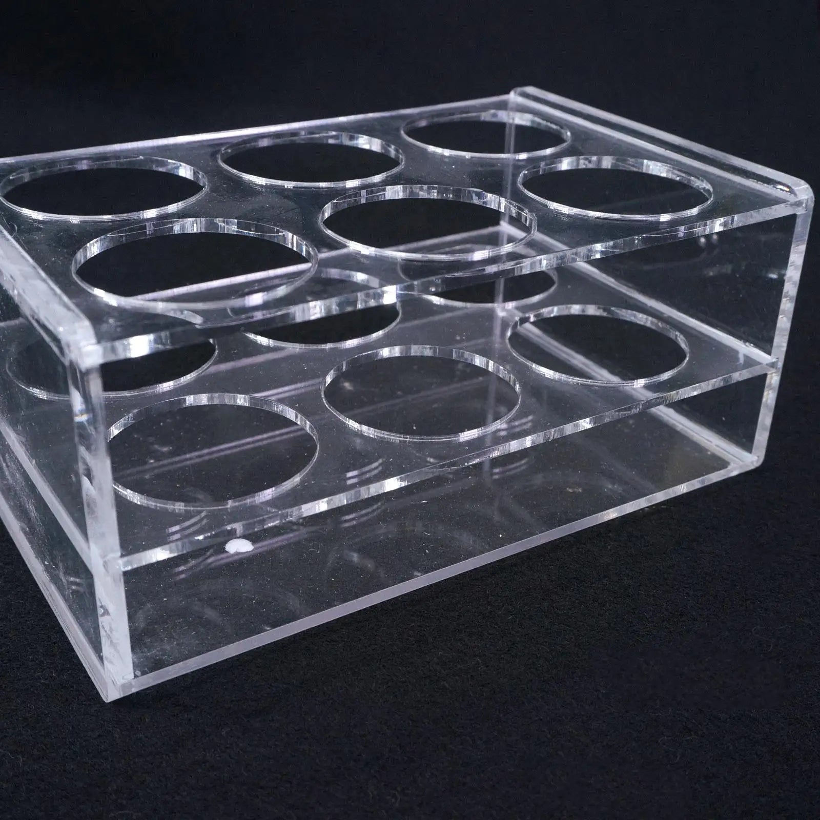 40mm Diam 6 Holes Methyl Methacrylate Rack Stand For 100ml Centrifuge Tubes - KiwisLove
