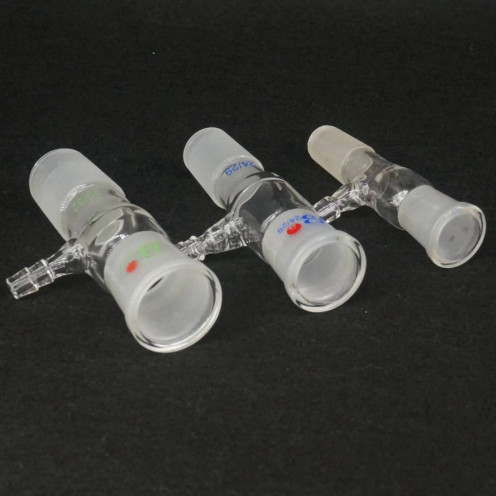 14/23 19/26 24/29 29/32 Ground Joint Female to Male Laborotary Borosilicate Glass Transfer Gas Adapter - KiwisLove