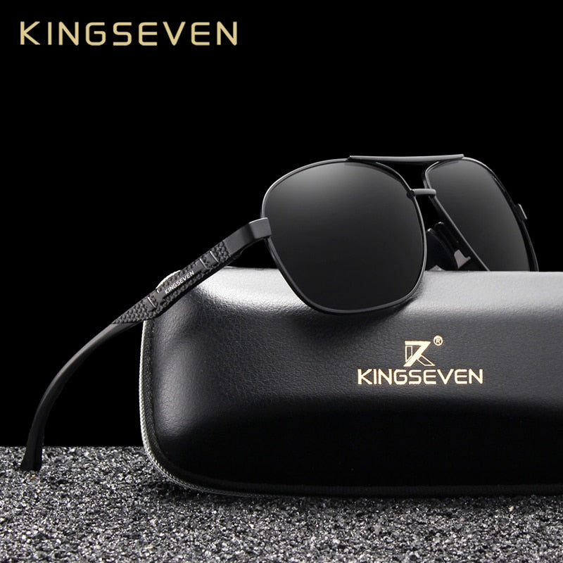 KINGSEVEN 2022 Brand Men Aluminum Sunglasses Polarized UV400 Mirror Male Sun Glasses Women For Men Oculos de sol - KiwisLove