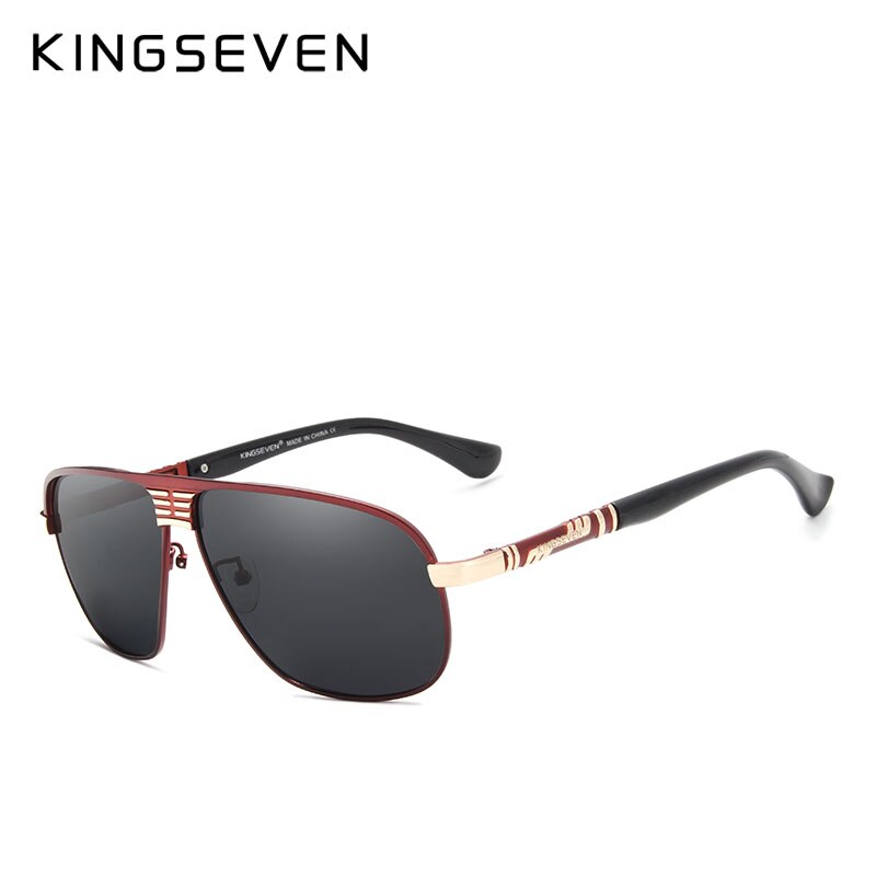 KINGSEVEN Aluminum Brand Classic Retro Polarized Sunglasses Men  Coating Black Driving Sun Glasses Square Eyewear Male Goggles - KiwisLove