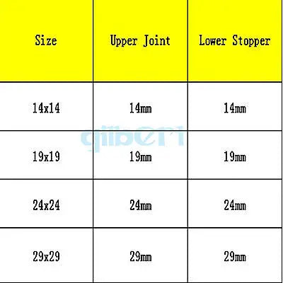 14/23 19/26 24/29 29/32 Ground Joint Female to Male Laborotary Borosilicate Glass Transfer Gas Adapter - KiwisLove