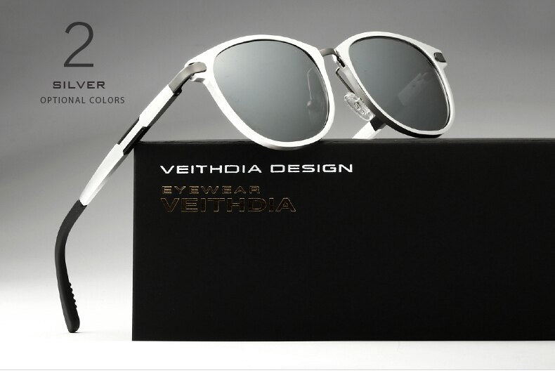 VEITHDIA Sunglasses Sports Retro Aluminum Outdoor Sun Glasses Polarized UV400 Lens Vintage Eyewear Accessories For Male 6680 - KiwisLove