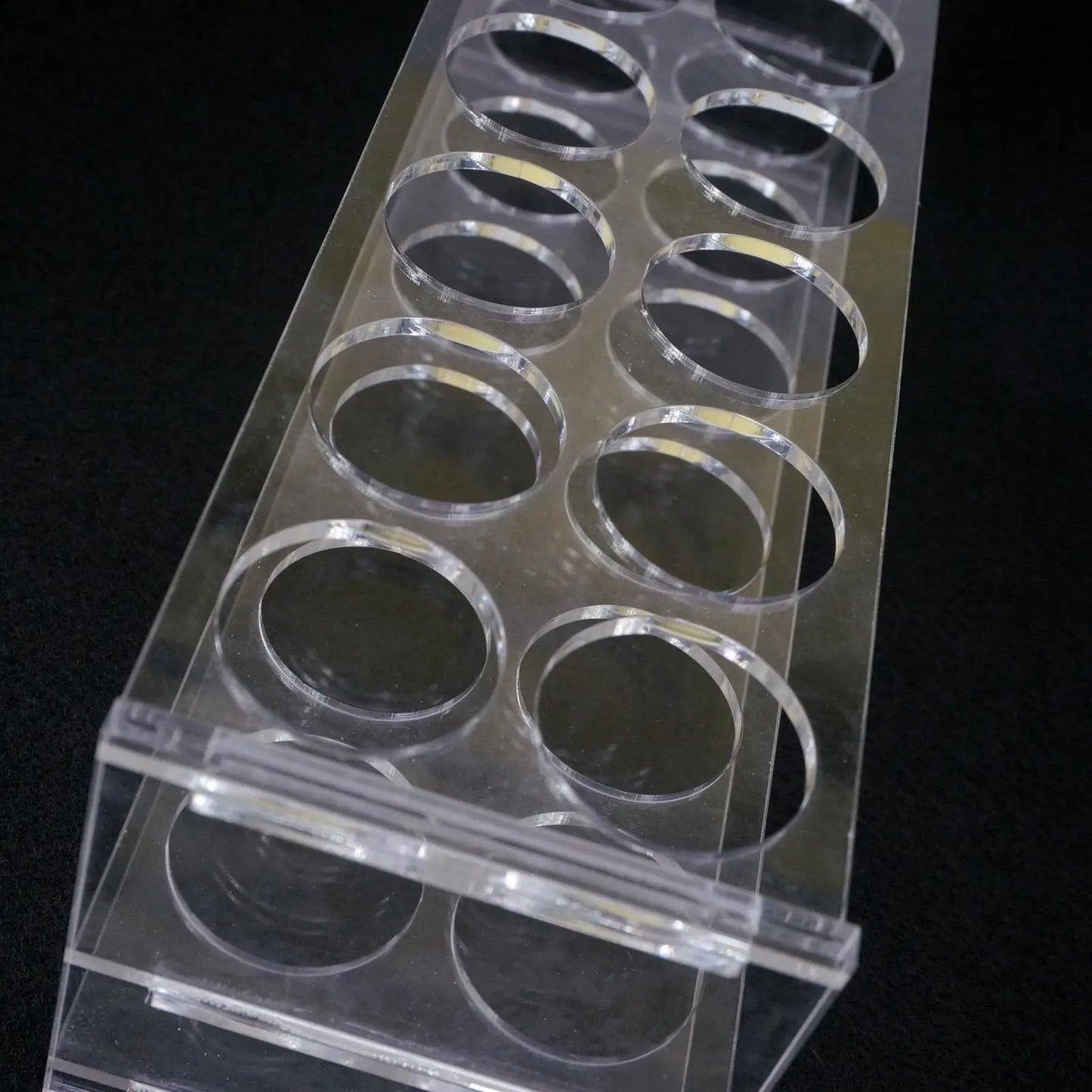 29mm Diam 12 Holes Methyl Methacrylate Rack Stand For 50ml Centrifuge Tubes - KiwisLove