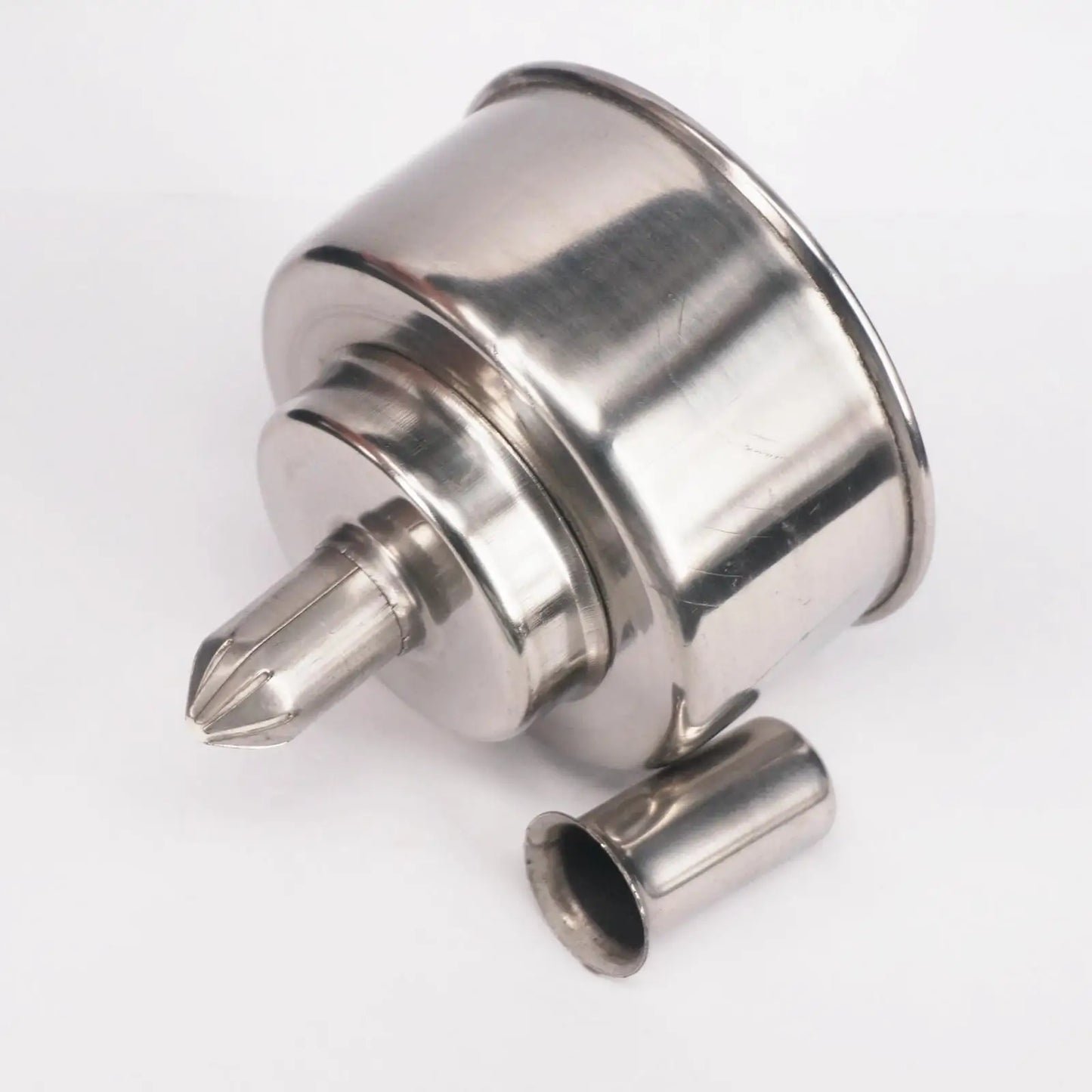 200ml 304 Stainless Steel Alcohol Burner Spirit Lamp with wick for Dental Laboratory Jeweller Cupping Acupuncture - KiwisLove