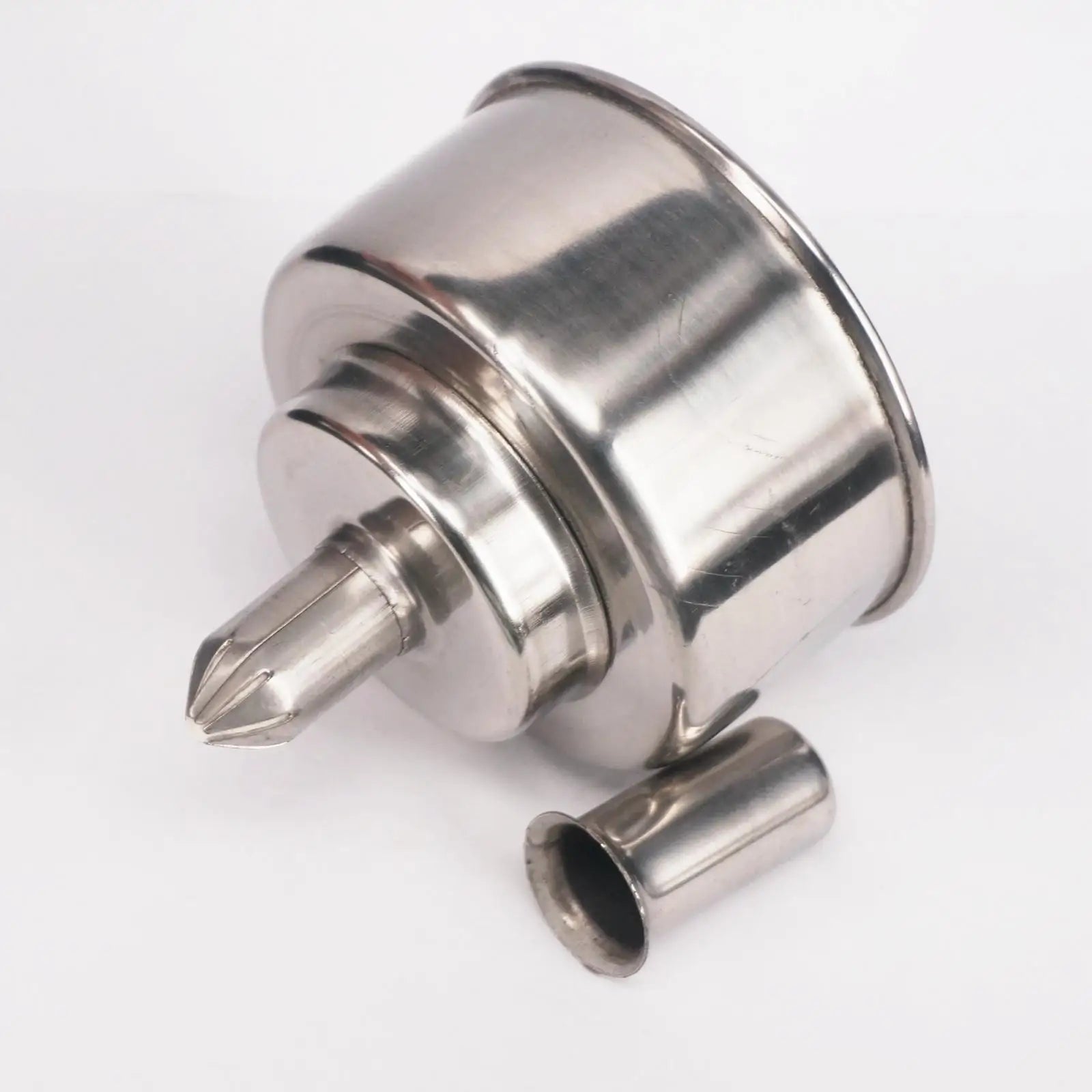 200ml 304 Stainless Steel Alcohol Burner Spirit Lamp with wick for Dental Laboratory Jeweller Cupping Acupuncture - KiwisLove