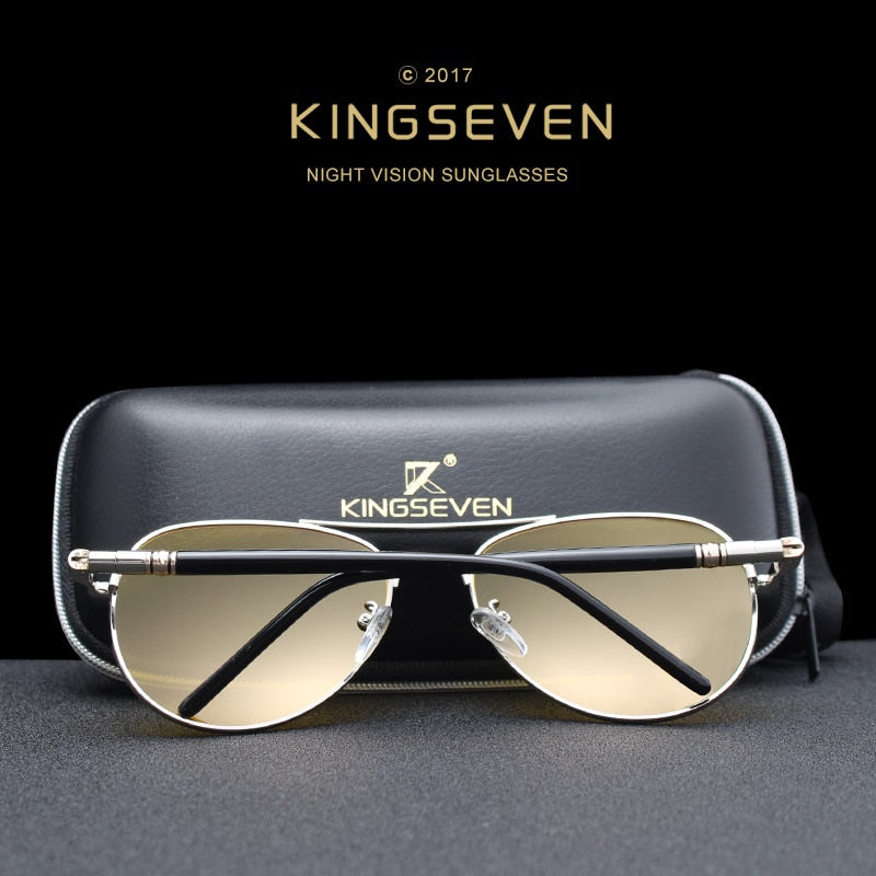 2018 Mens Polarized Night Driving Sunglasses Men Brand Designer Yellow Lens Night Vision Driving Glasses Goggles Reduce Glare - KiwisLove