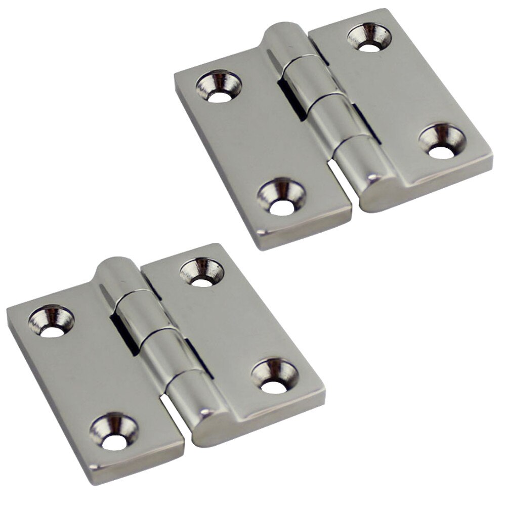 38x38mm (1.5''x1.5")316 Stainless Steel Polished Heavy Duty Boat Cupboard Door Cabinet Strap Butt Hinge Marine Grade Boat Hinge - KiwisLove