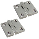 38x38mm (1.5''x1.5")316 Stainless Steel Polished Heavy Duty Boat Cupboard Door Cabinet Strap Butt Hinge Marine Grade Boat Hinge - KiwisLove