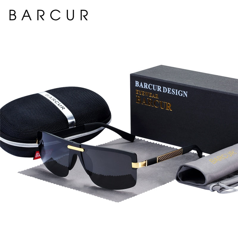 BARCUR Polarized Sunglasses Men Sun Glasses For Driving Durable Eyewear Gafas Oculos De Sol - KiwisLove