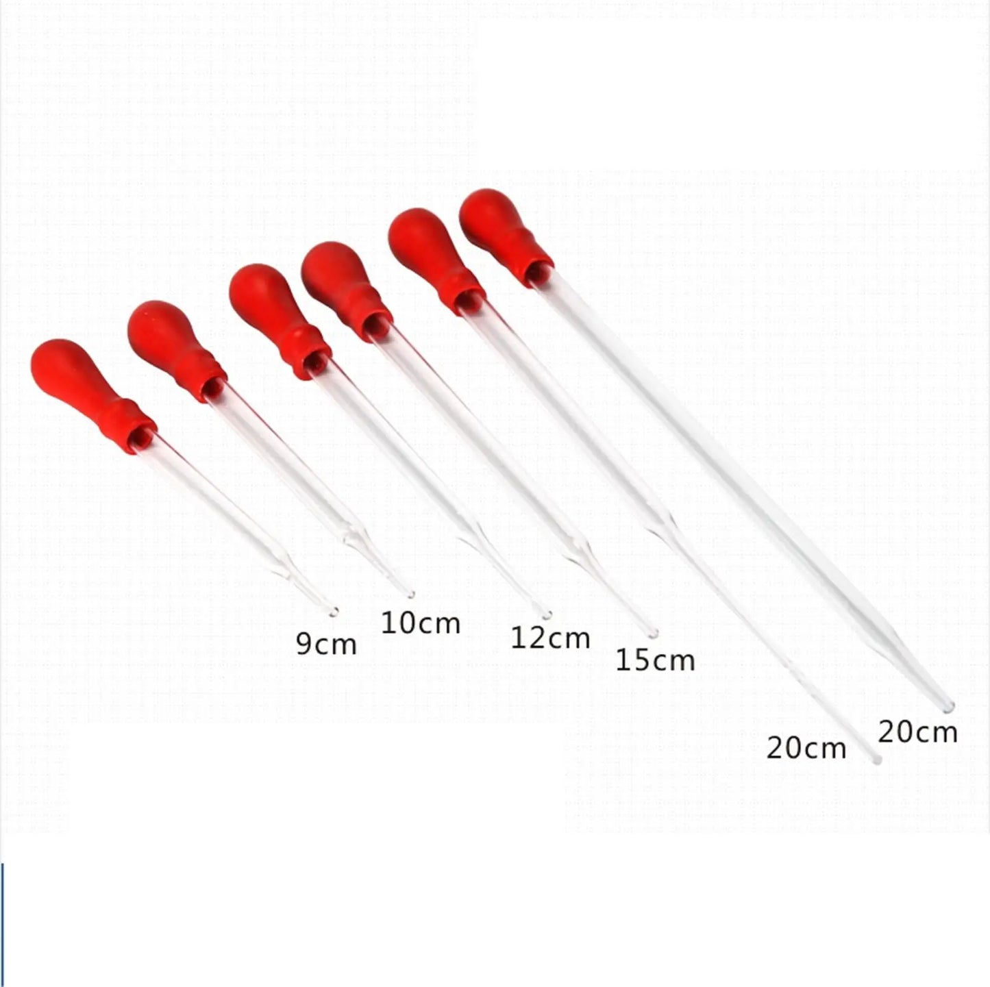 10Pcs 9cm/10cm/12cm/15cm/20cm Durable Long Glass Experiment Medical Pipette  Dropper Transfer Pipette Lab - KiwisLove