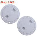 4" 6" 8" ABS Plastic Round Hatch Cover Deck Plate Non Slip Deck Inspection Plate for Marine RV yacht Boat Accessories White - KiwisLove