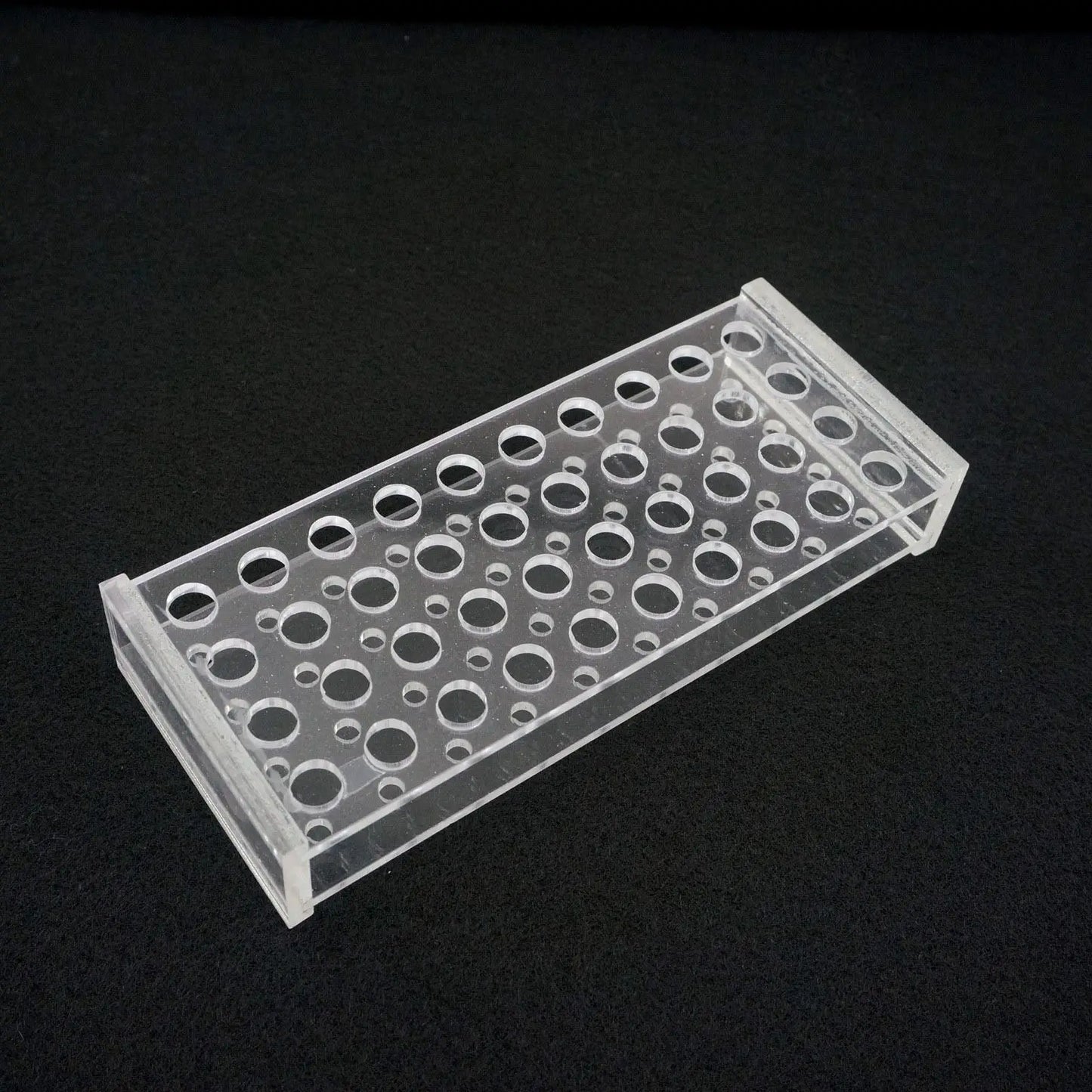 8mm Diam 40 Holes Methyl Methacrylate Rack Stand For 0.5ml Centrifuge Tubes - KiwisLove