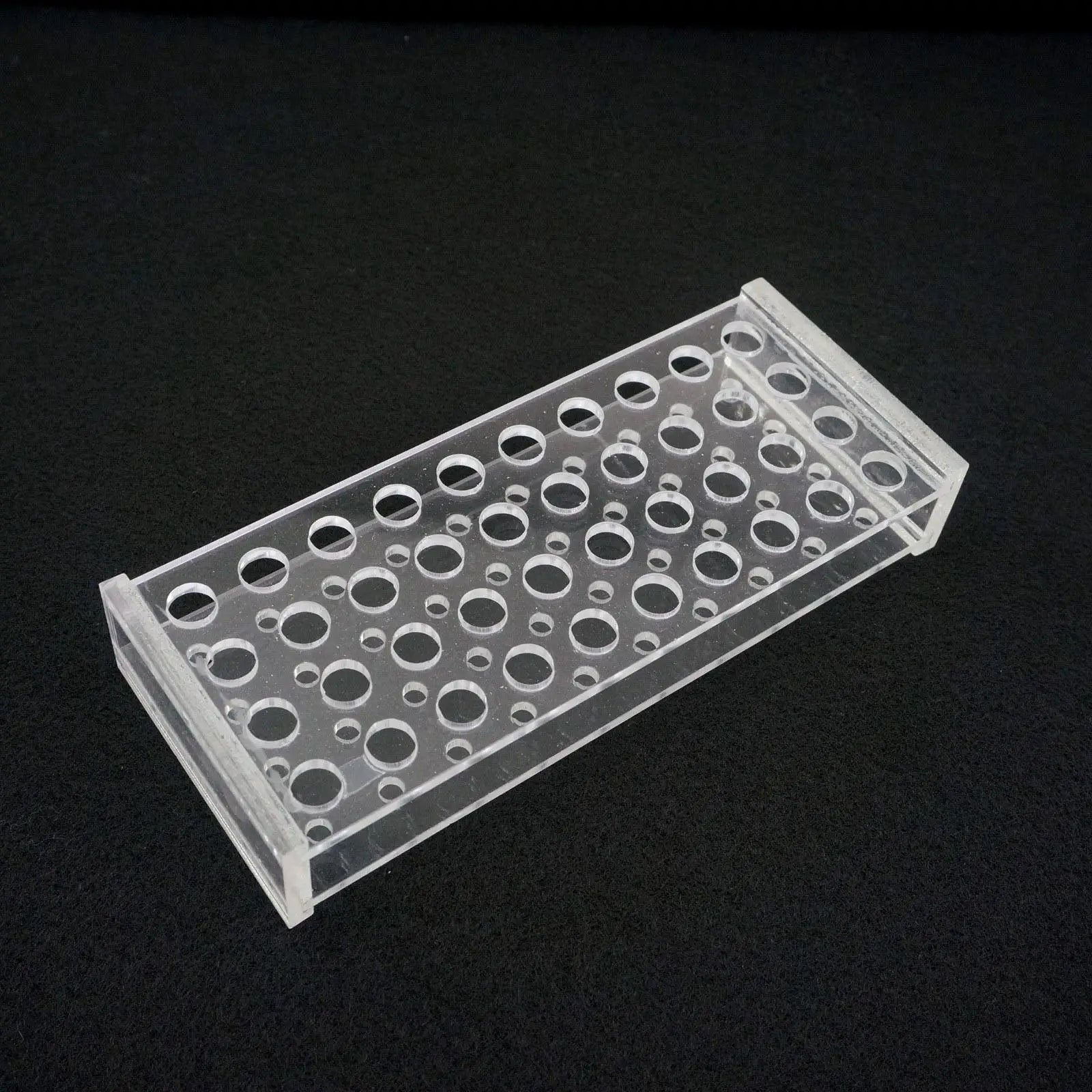8mm Diam 40 Holes Methyl Methacrylate Rack Stand For 0.5ml Centrifuge Tubes - KiwisLove