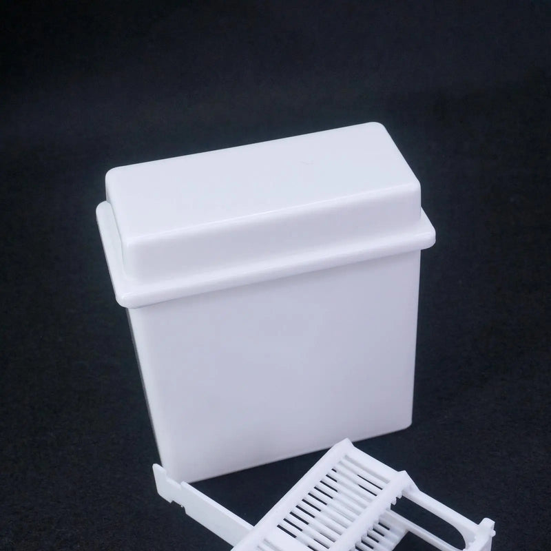 White PP Staining Rack Jar For 24 Slots Glass Slide Lab Apothecary Chemist - KiwisLove