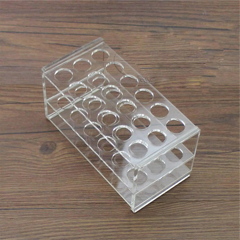 17mm Diam 18 Holes Methyl Methacrylate Rack Stand For 10/15ml Centrifuge Tubes - KiwisLove