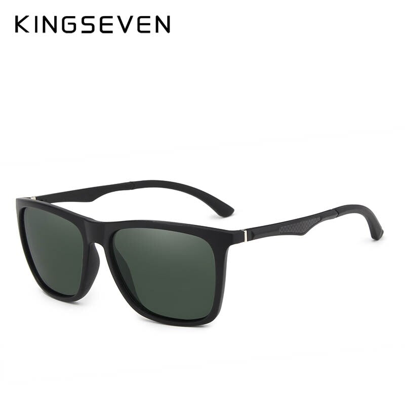 KINGSEVEN DESIGN Men Polarized Square Sunglasses Fashion Male Eyewear Aluminum Legs 100% UV Protection N7536 - KiwisLove