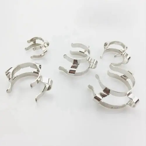 14# 19# 24# 29# 34# 45# Joints 304 Stainless Steel Lab Cone-shape Clamp Clip For Glass Adapter - KiwisLove