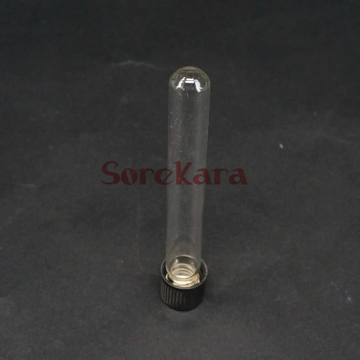 LOT 5 12x100mm Glass Test Tube Round bottom with Screw Cap for Chemistry Laboratory - KiwisLove