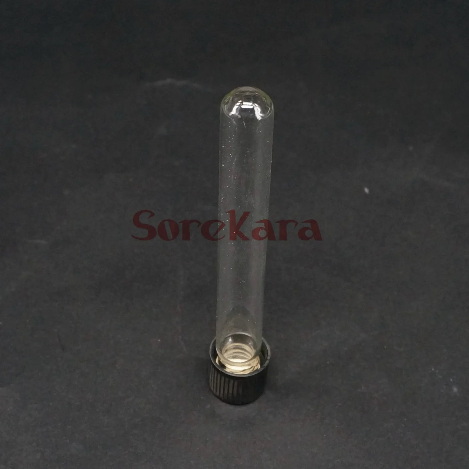 LOT 5 12x100mm Glass Test Tube Round bottom with Screw Cap for Chemistry Laboratory - KiwisLove