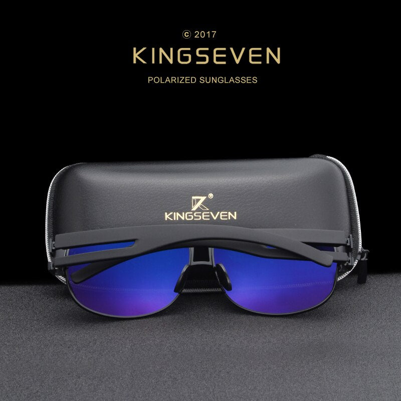 KINGSEVEN Men Classic Brand Sunglasses Luxury Aluminum Polarized Sunglasses EMI Defending Coating Lens Male Driving Shades N7806 - KiwisLove