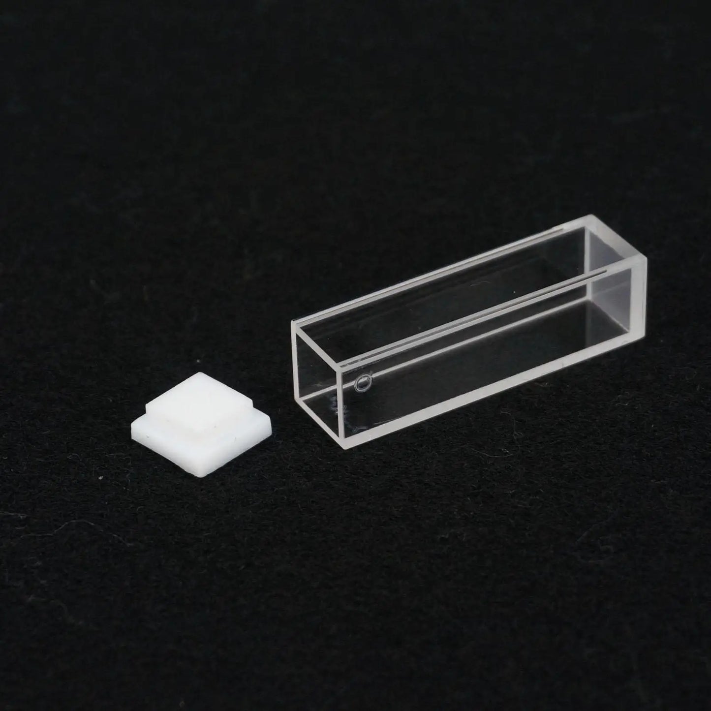 3.5ml 10mm Path JGS1 Quartz Cuvette Cell With Lid For Fluorescence Spectrometer - KiwisLove