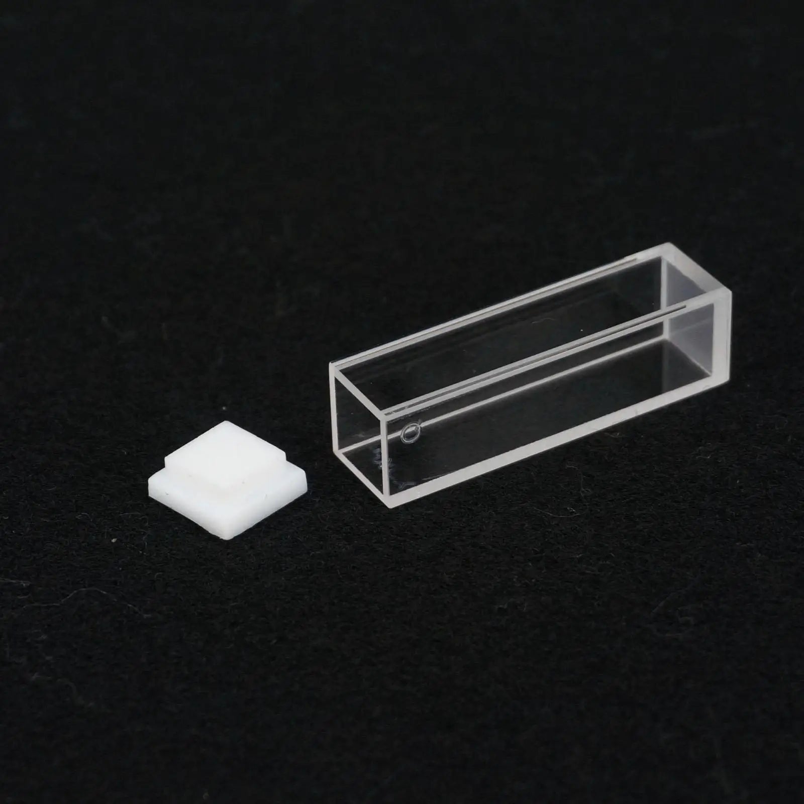 3.5ml 10mm Path JGS1 Quartz Cuvette Cell With Lid For Fluorescence Spectrometer - KiwisLove