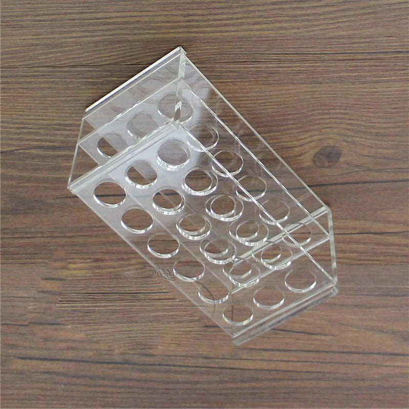 17mm Diam 18 Holes Methyl Methacrylate Rack Stand For 10/15ml Centrifuge Tubes - KiwisLove