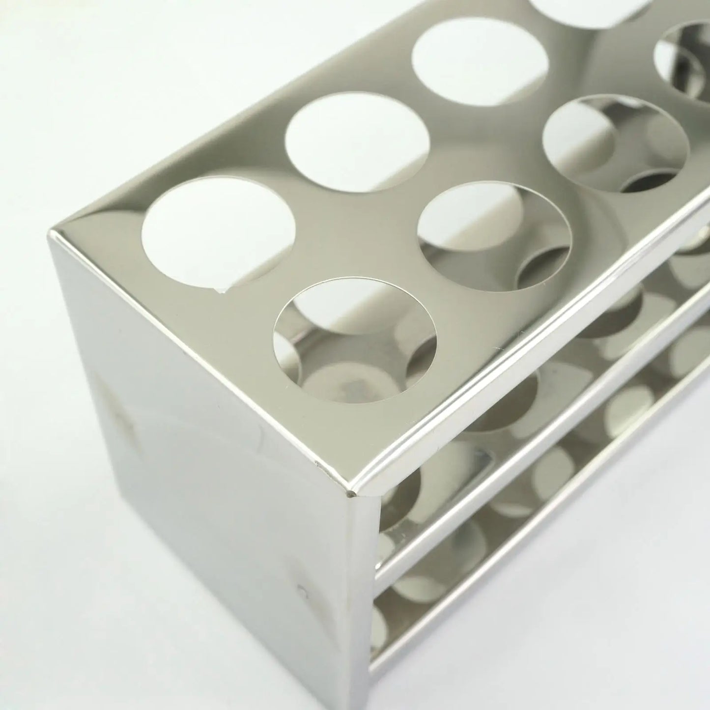 30mm Diam x 12 Holes Stainless Steel Test Tube Rack Holder Storage Lab Stand - KiwisLove